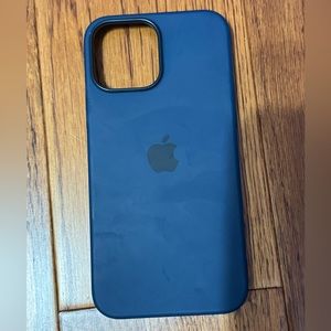 Blue Apple Silicone iPhone 13 Pro Max Case
